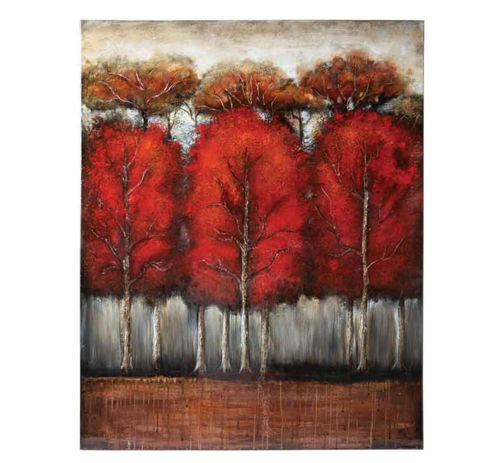 Picture of RED TREES WALL ART