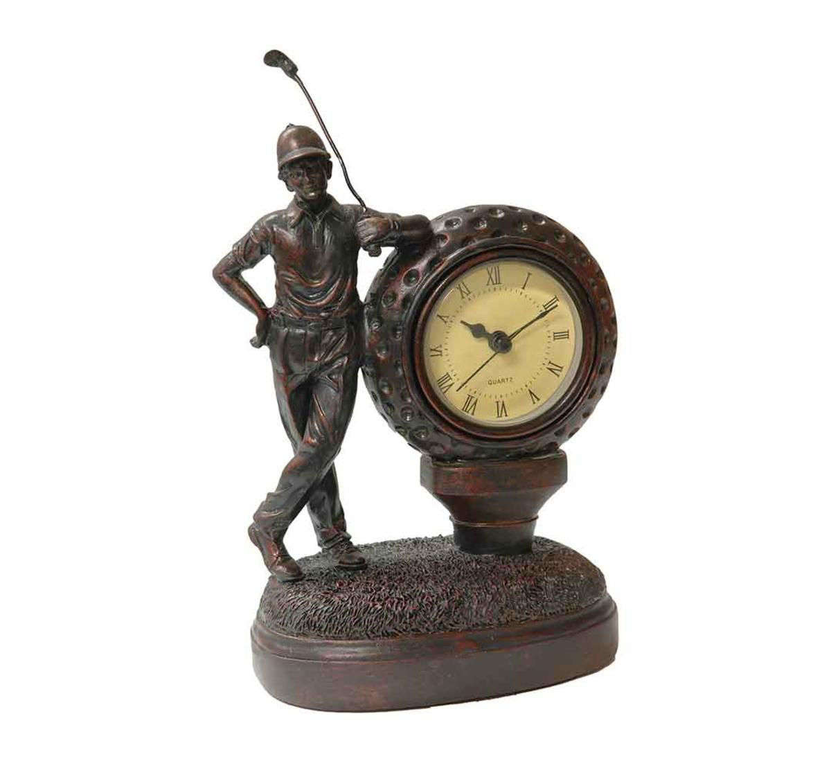 Picture of TRADITIONAL GOLFER TABLE CLOCK