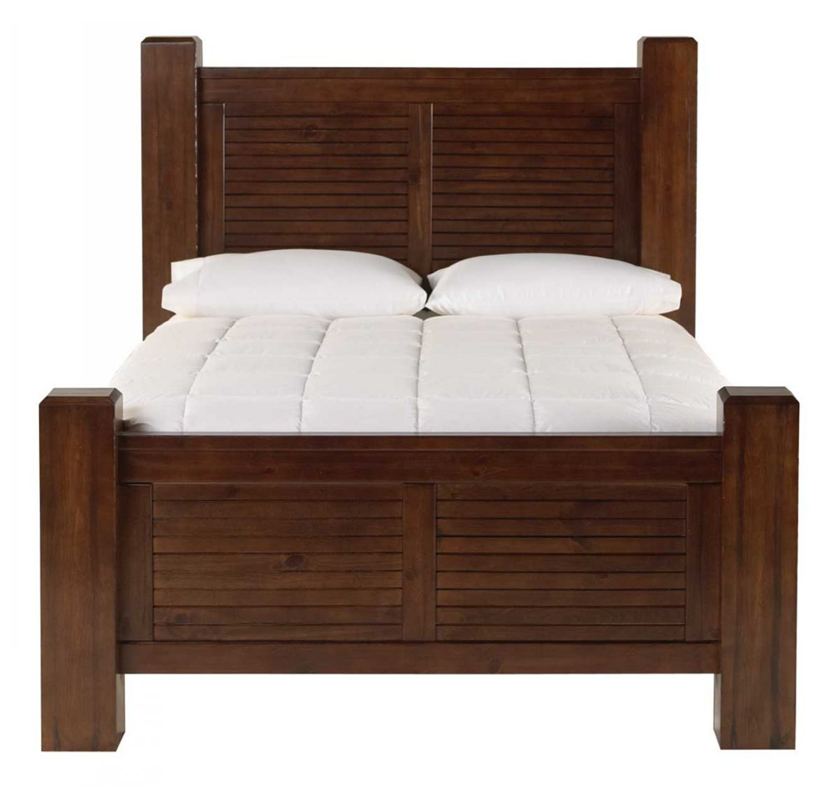 Latitude Queen Low Post Bed Bad, Solid Wood King Size Sleigh Bed Frame