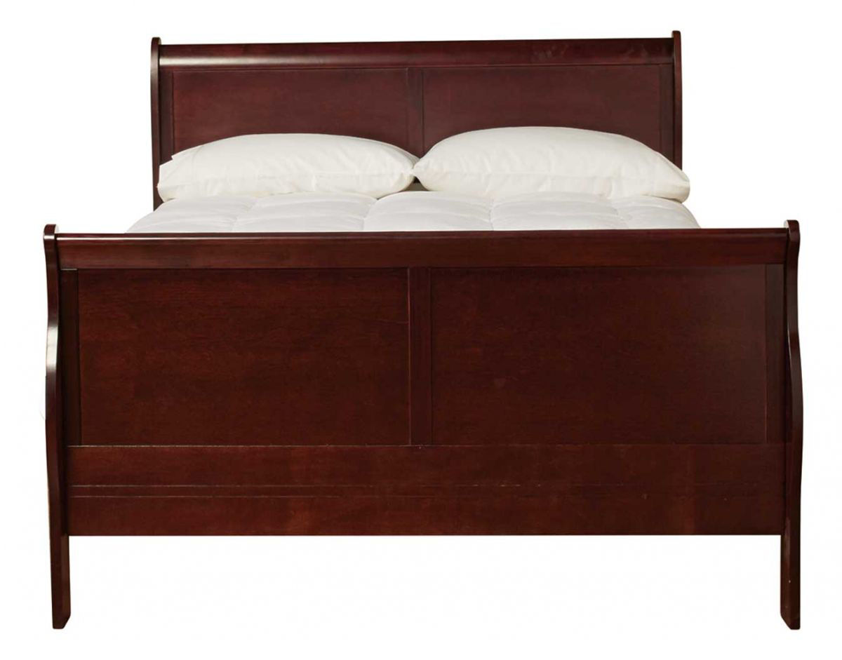 Lewiston Queen Sleigh Bed Bad, Brown Sleigh Bed Frame