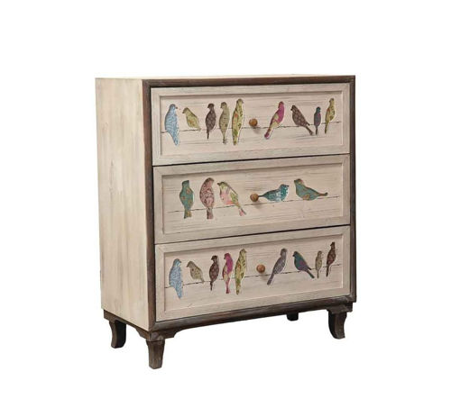 Picture of BIRDS ON A WIRE ACCENT CABINET