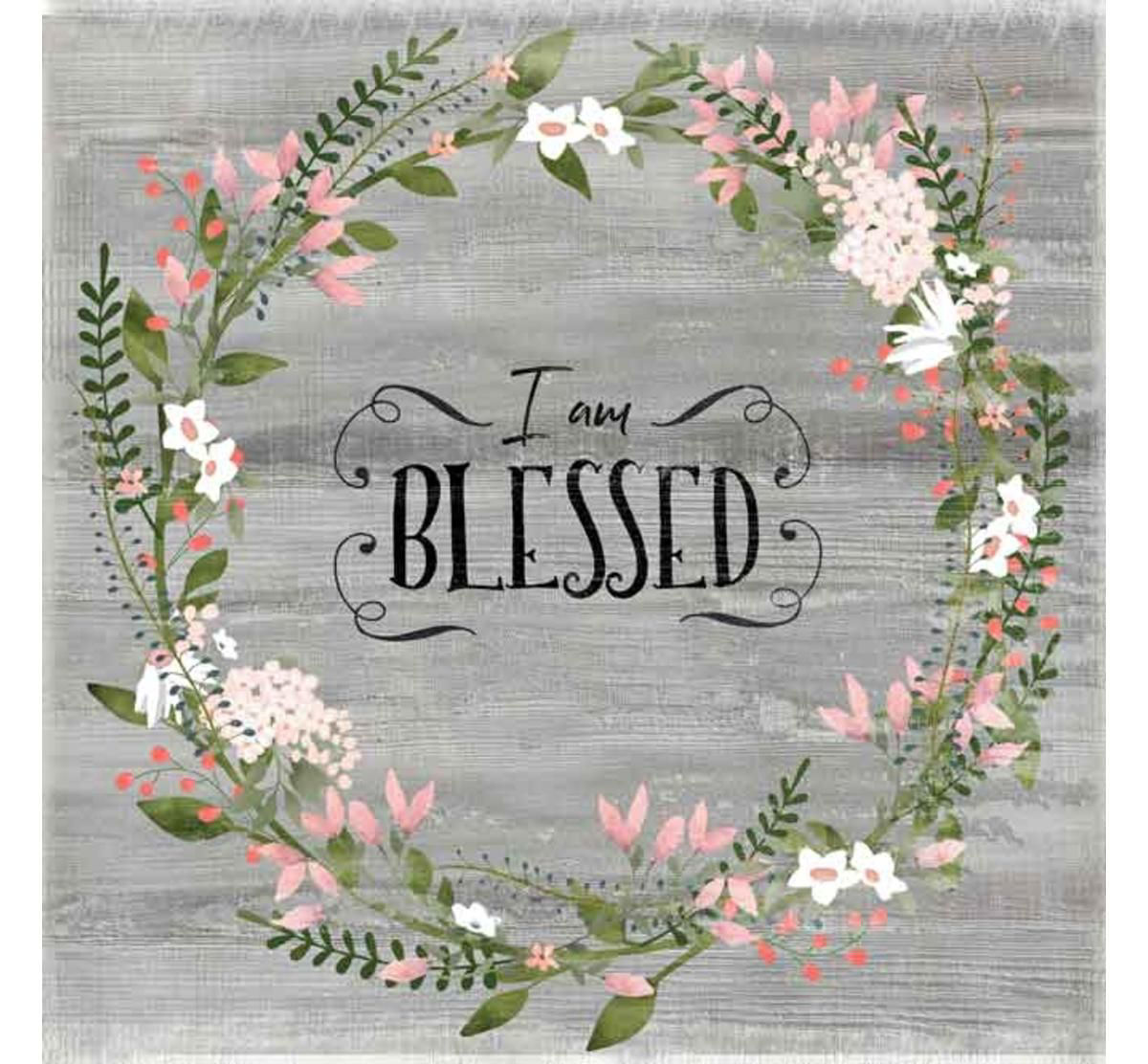 Picture of I AM BLESSED WALL ART