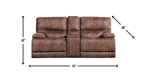 Picture of SIERRA RECLINING CONSOLE LOVESEAT