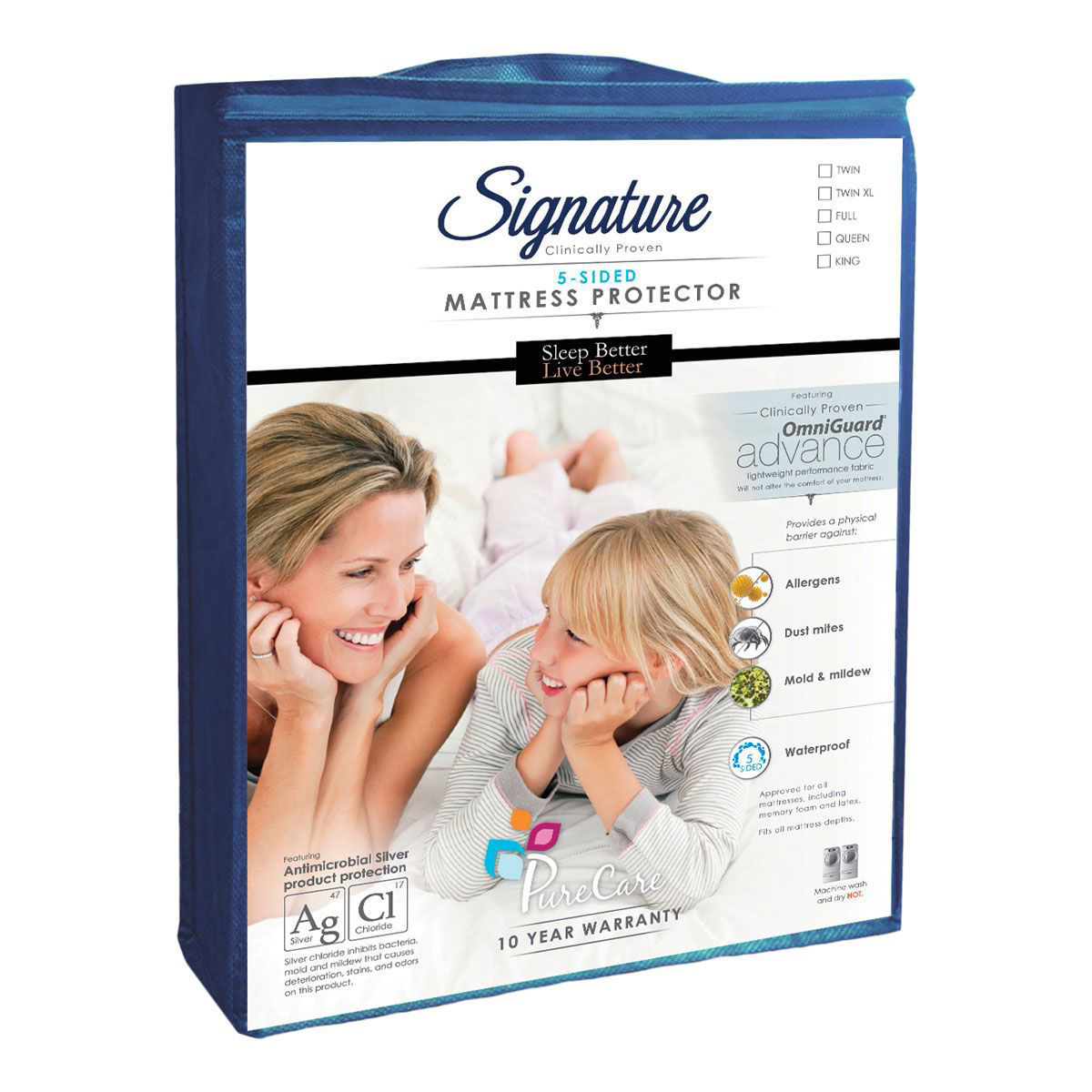 Picture of SIGNATURE 5-SIDED TWIN XL MATTRESS PROTECTOR
