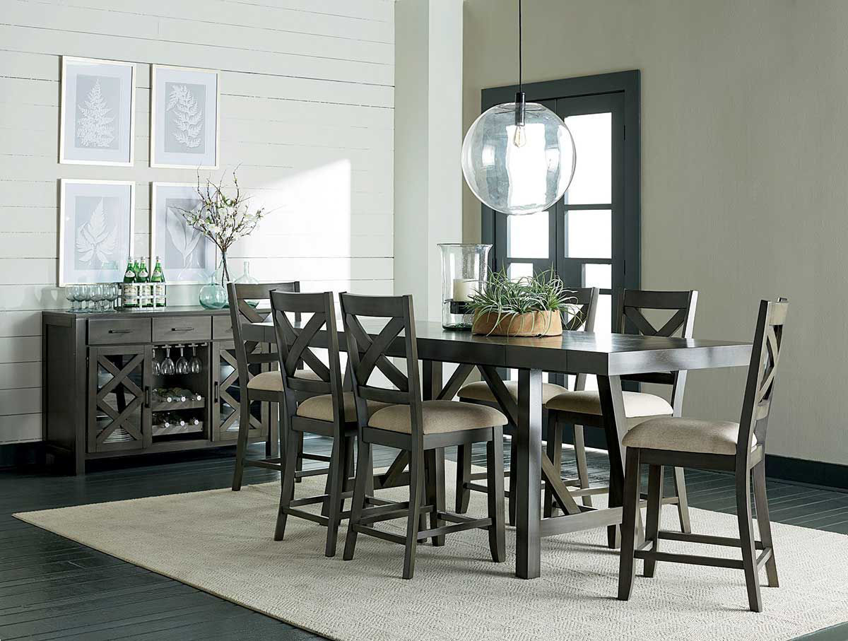 Dallas Grey 5 Pc Counter Dining Set, Dining Room Chairs Dallas