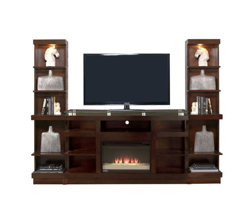 Living Room Entertainment Centers, Wall To Entertainment Center Bookcase And Fireplace Design