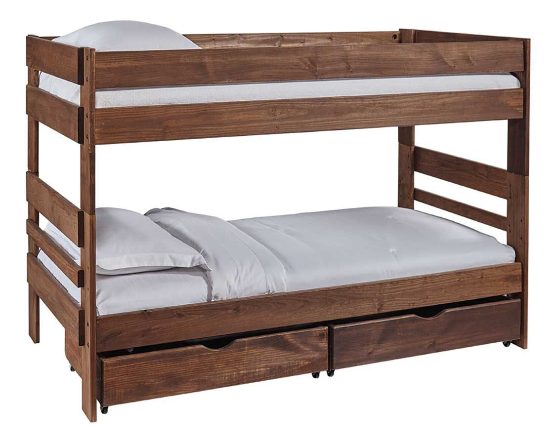 Baylee Twin Bunk Bed Bad Home, Mor Bunk Beds