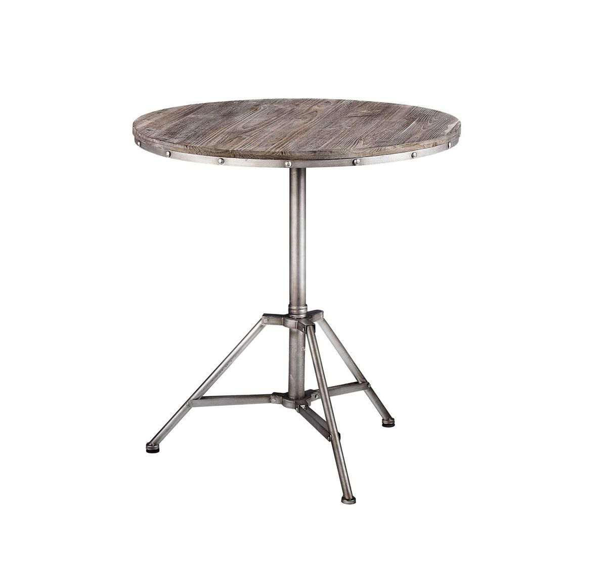 Picture of DISTRESSED GREY ACCENT TABLE