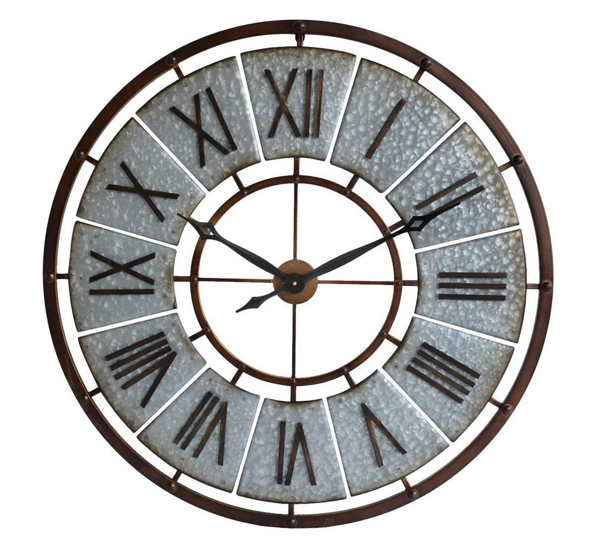 Picture of GALVANIZED METAL WALL CLOCK