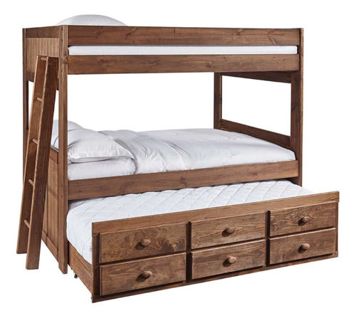 Picture of BAYLEE FULL OVER FULL TRUNDLE BUNK BED