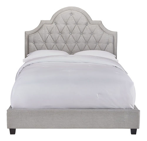 Queen Beds Bad Home Furniture More, Grey Suede Bed Frame Queen