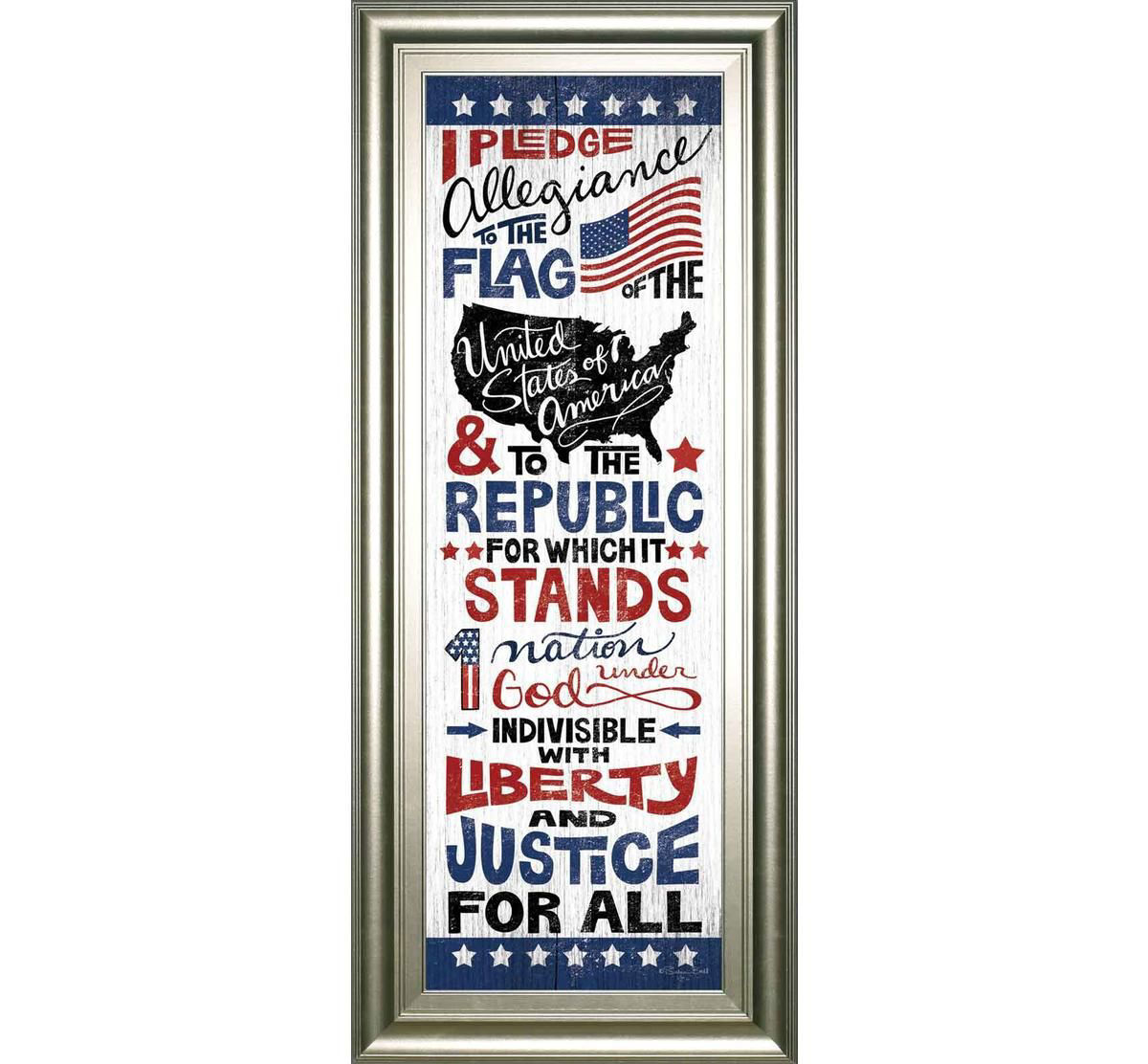 Picture of PLEDGE OF ALLEGIANCE WALL ART