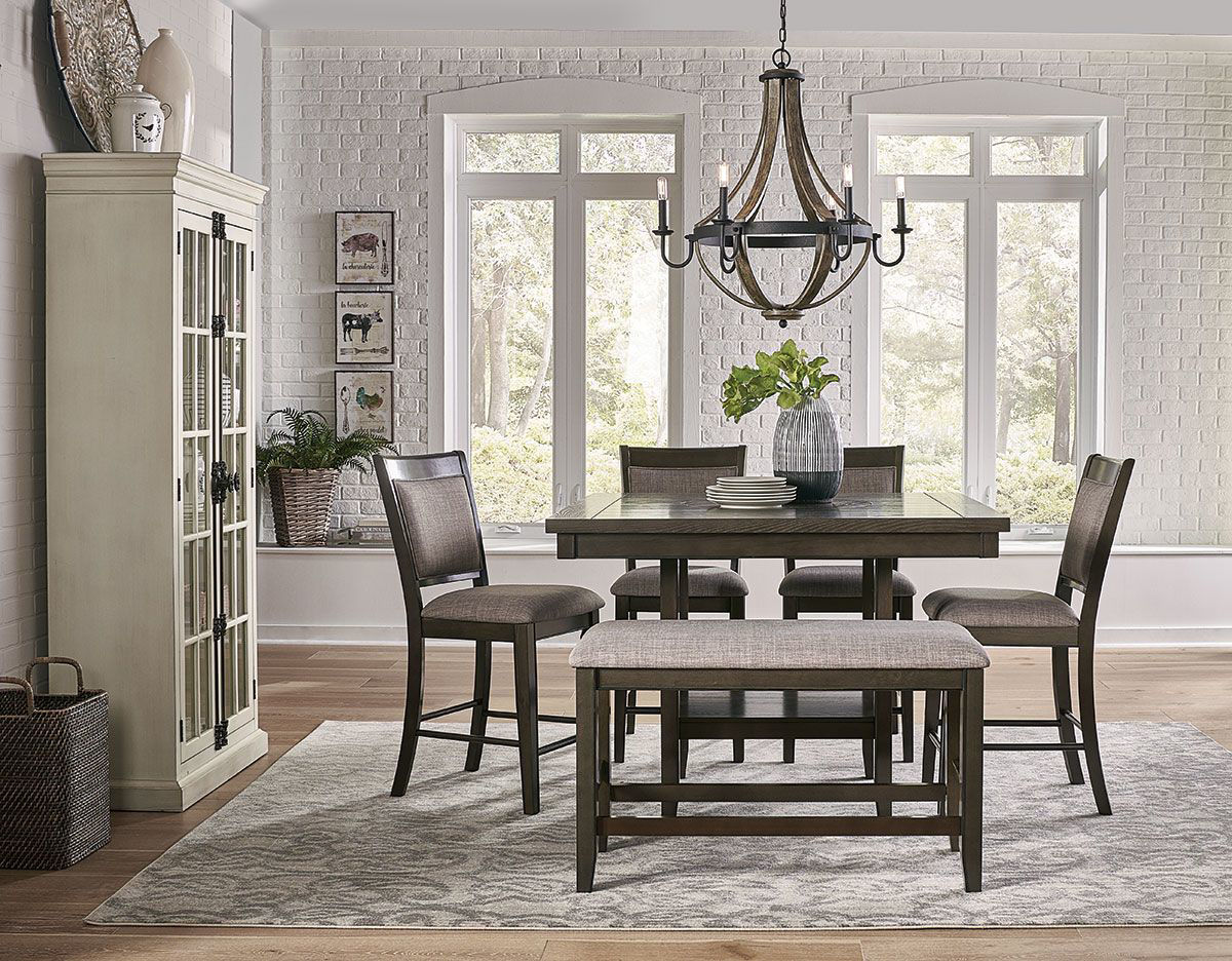 Greer 5 Piece Counter Dining Set Badcock Home Furniture More