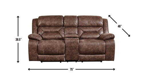 Picture of COLOSSUS RECLINING CONSOLE LOVESEAT