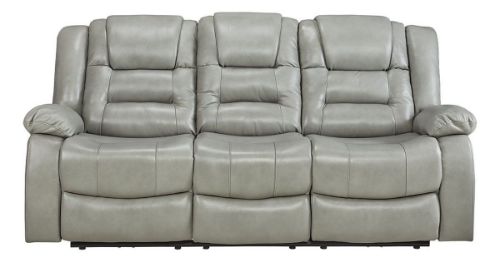 Picture of NEXUS GREY LEATHER DUAL POWER RECLINING SOFA