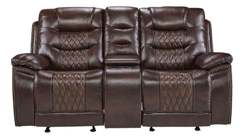 Commander Reclining Sofa Bad Home, Leather Sofa With Console
