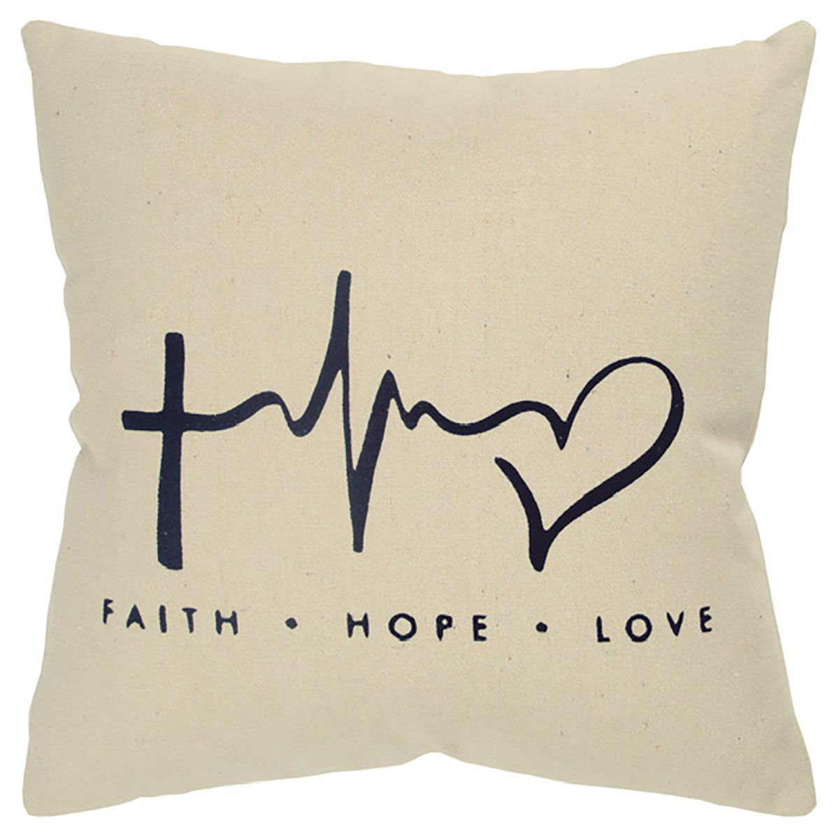 Picture of FAITH HOPE LOVE THROW PILLOW