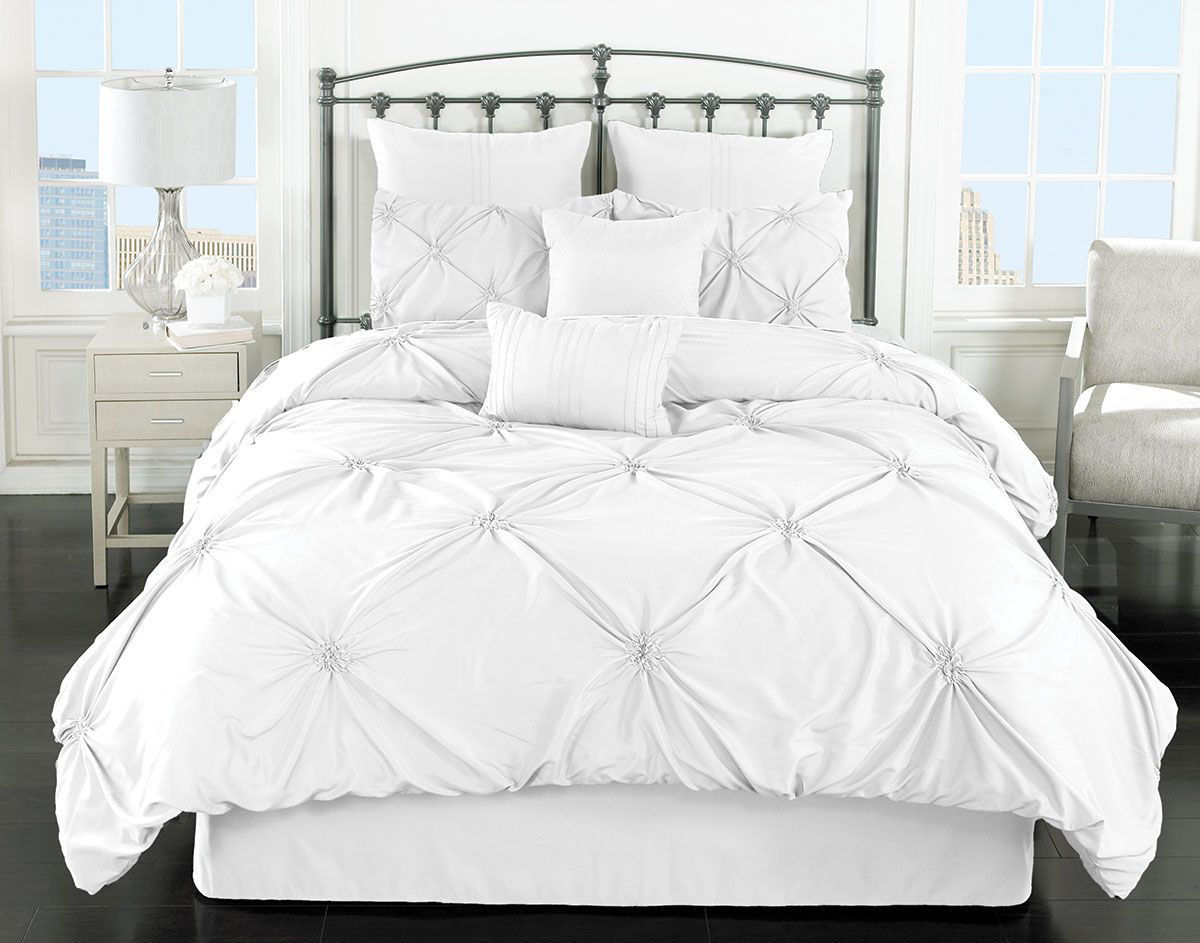 Picture of BEACHY WHITE 8 PIECE KING LINEN SET