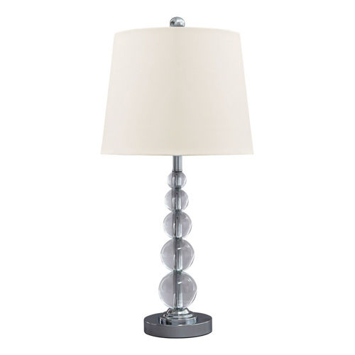 Picture of CRYSTAL GLOBE TABLE LAMP PAIR