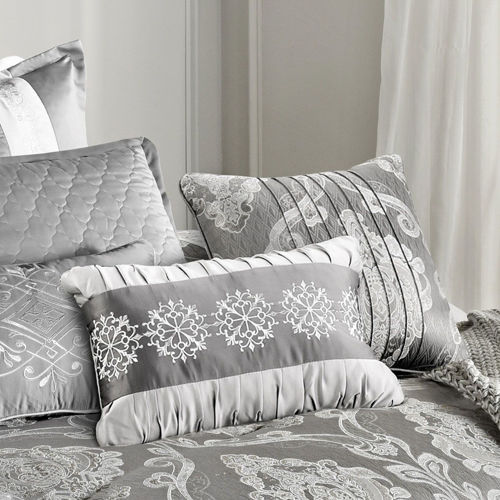 Picture of GLAM SILVER 12 PIECE QUEEN LINEN SET