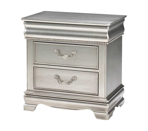 Picture of GRACE SILVER NIGHTSTAND