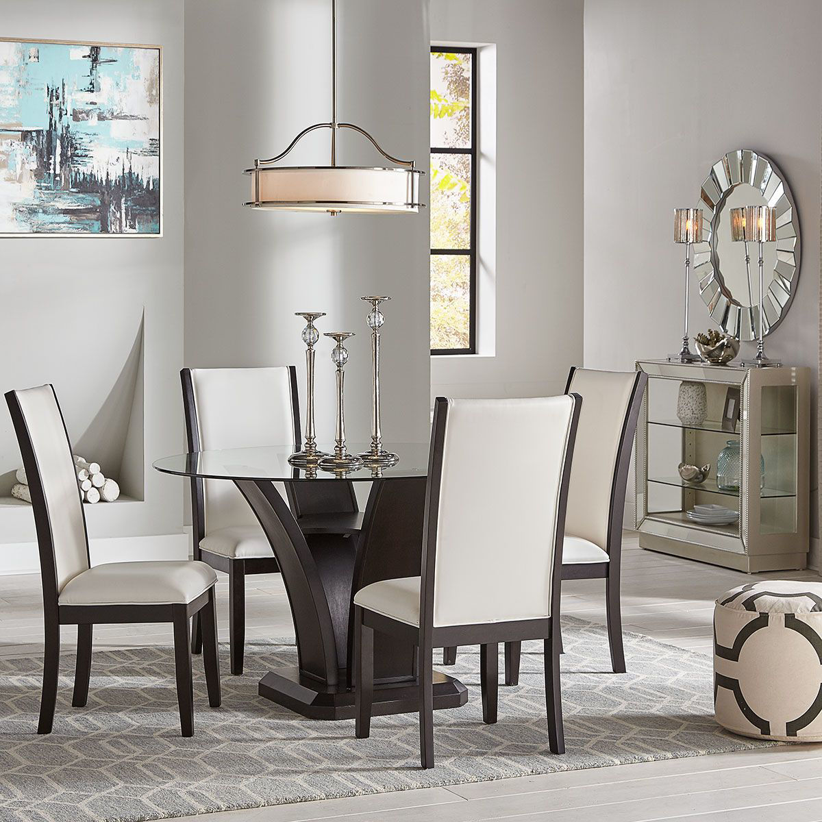Round Dining Table 5 Chairs / Overstock Com Online Shopping Bedding