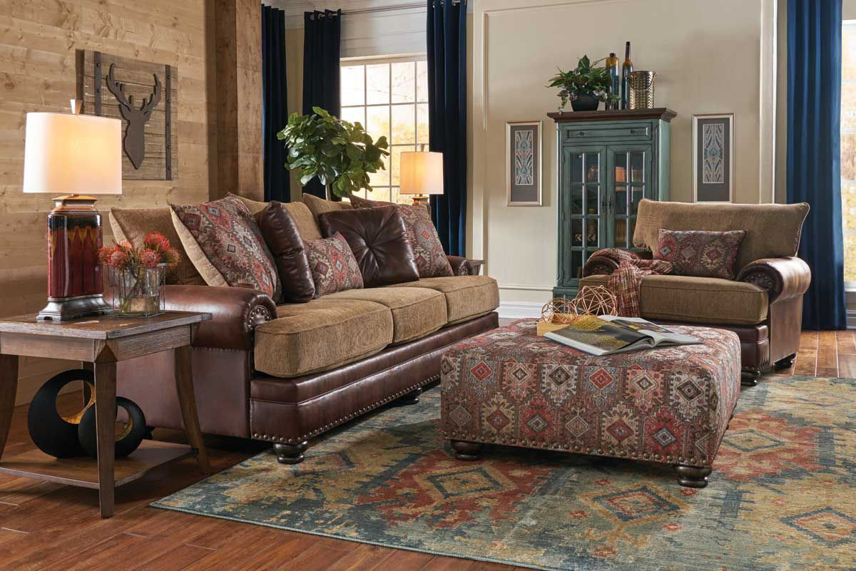 badcock recline living room furniture sale