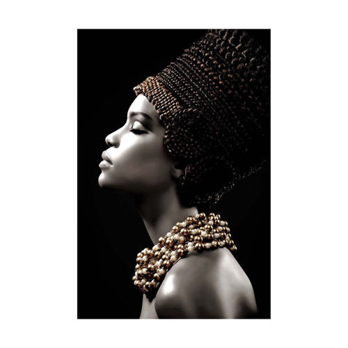 Picture of LADY W/HEAD GARMENT WALL ART