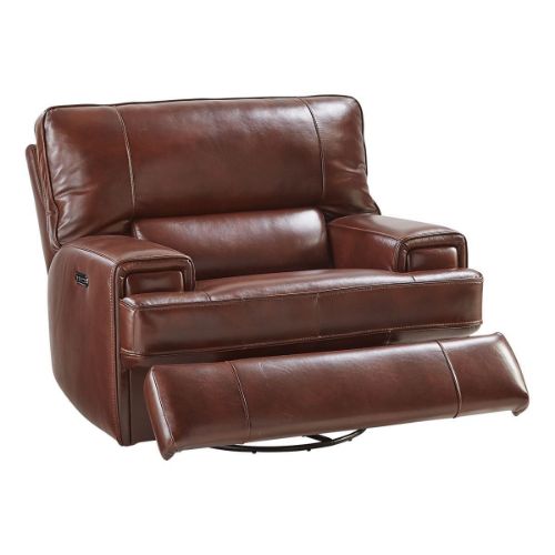 Picture of OXFORD LEATHER TRIPLE POWER SWIVEL GLIDER RECLINER