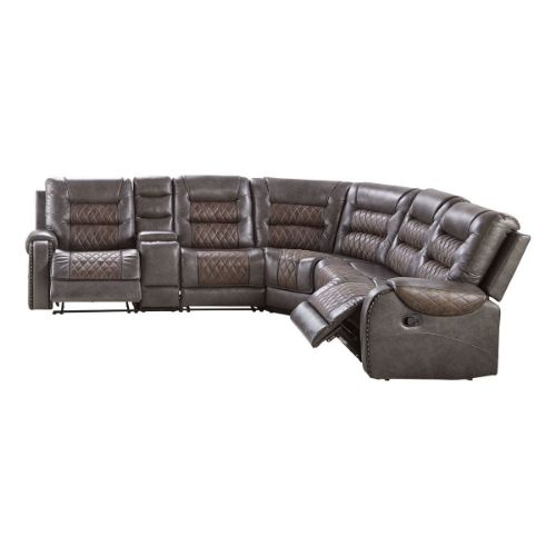 Picture of CONQUEST CHARCOAL 6PC MANUAL RECLINING SECTIONAL