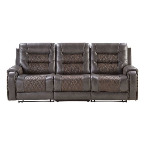 Picture of CONQUEST CHARCOAL MANUAL RECLINING SOFA