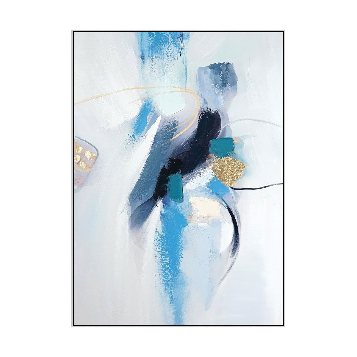 Picture of WALL ART BLUE ABSTRACT CANVAS