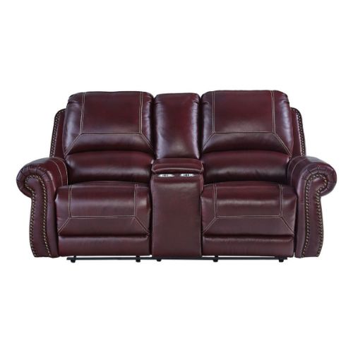 Picture of DUCHESS LEATHER MANUAL RECLINING CONSOLE LOVESEAT