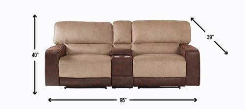Picture of PASADENA 3 PC RECLINING CONSOLE SOFA