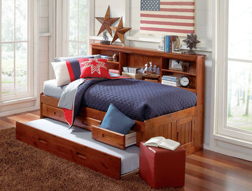 Chandler Twin Complete Bookcase Daybed, Full Daybed With Bookcase Headboard