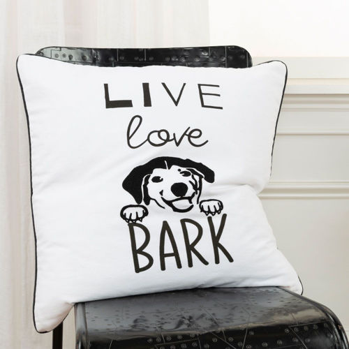 Picture of LIVE LOVE BARK THROW PILLOW