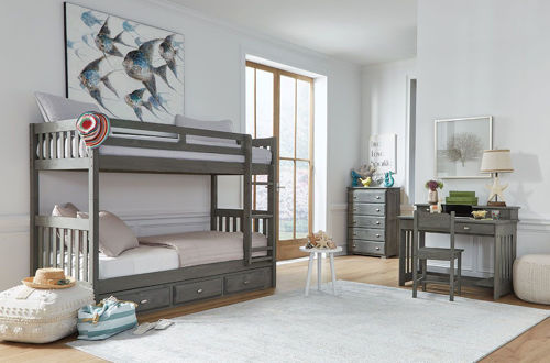 Picture of HARLEY TWIN BUNK BED W/TRUNDLE