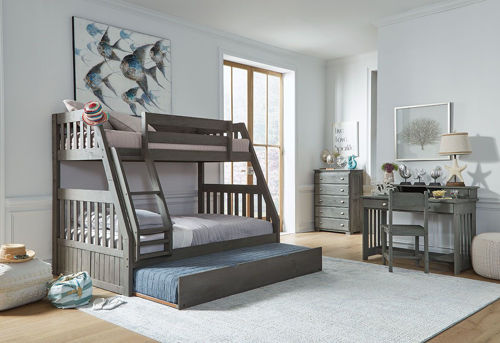 Picture of HARLEY TWIN/FULL BUNK BED W/TRUNDLE