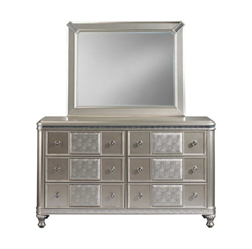 Picture of SILVER GLAM DRESSER & MIRROR