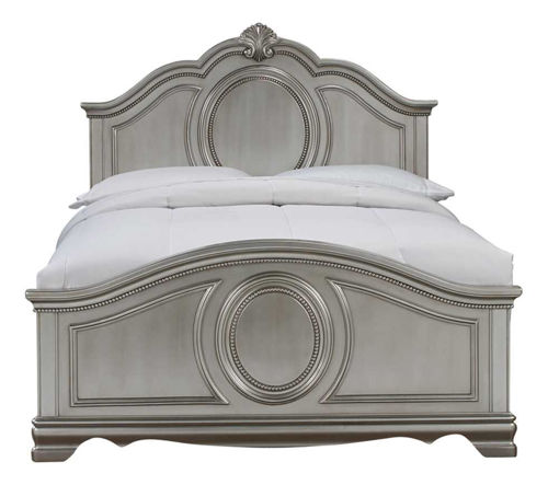 Picture of GRACE SILVER TWIN PANEL BED