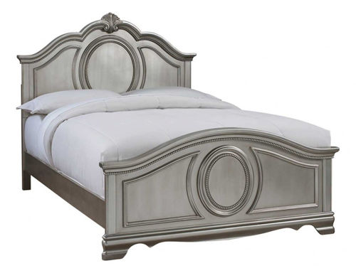 Picture of GRACE SILVER TWIN PANEL BED