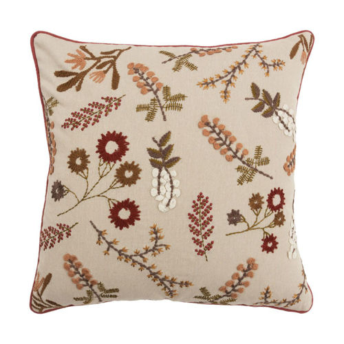 Picture of STITCHED FLORAL THROW PILLOW