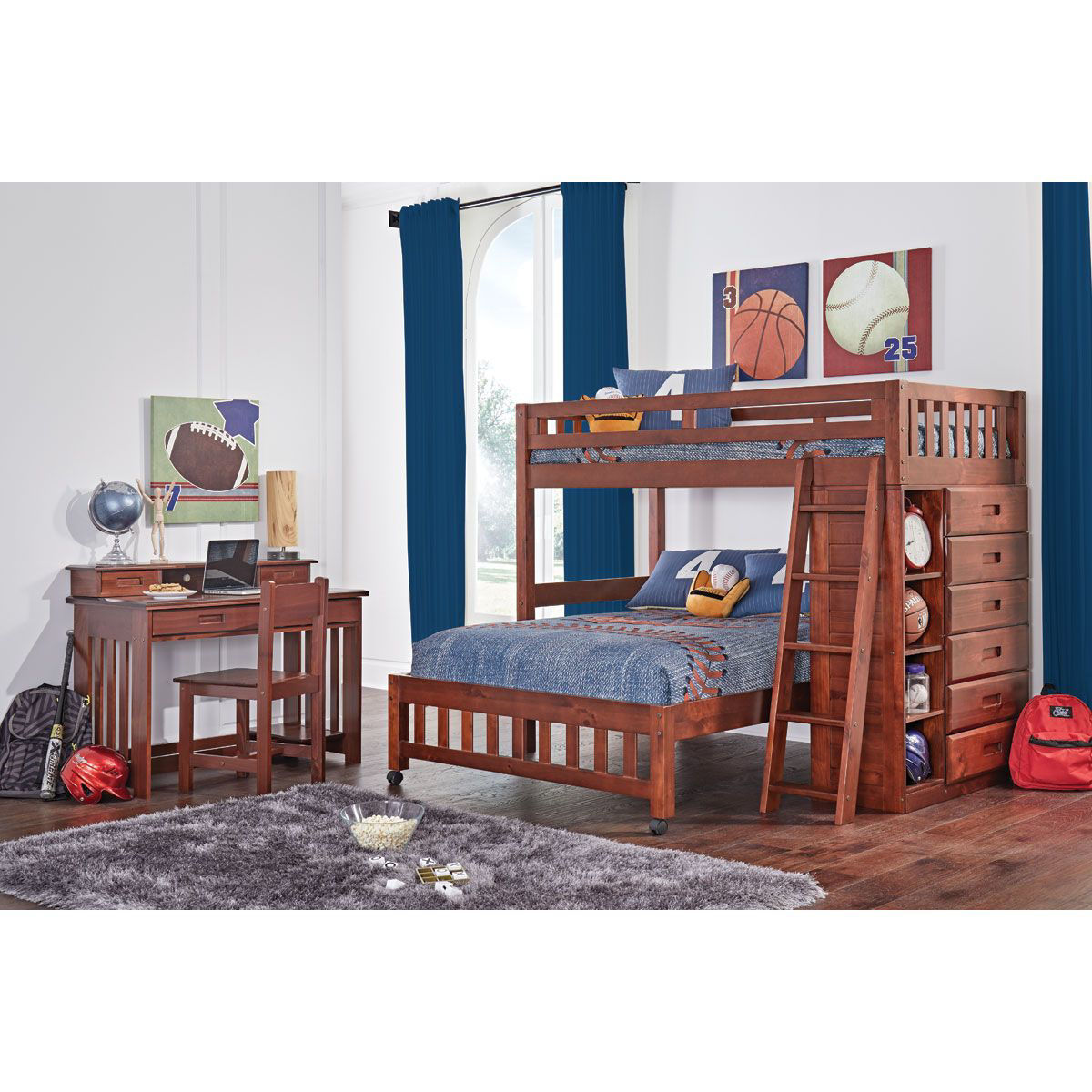 Picture of CHANDLER TWIN/FULL LOFT BED