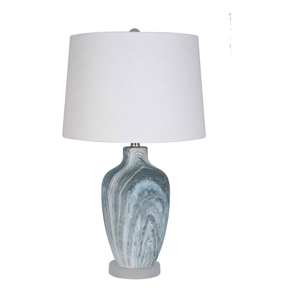 Picture of BLUE MINERAL SWIRL TABLE LAMP