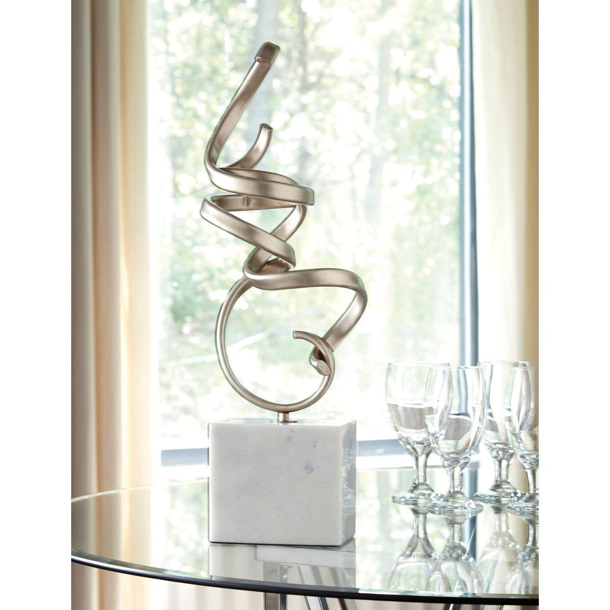 Picture of CHAMPAGNE MARBLE SCULPTURE