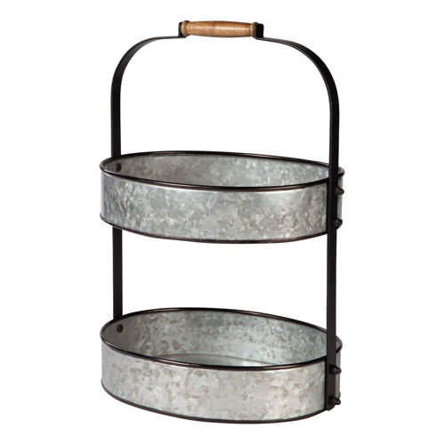 Picture of GALVANIZED METAL TIERED TRAYS