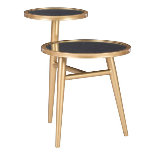 Picture of GOLD MIRROR TIERED SIDE TABLE