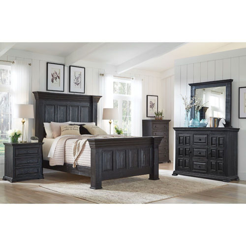 Picture of MANSION BLACK 3 PC QUEEN BEDROOM GROUP