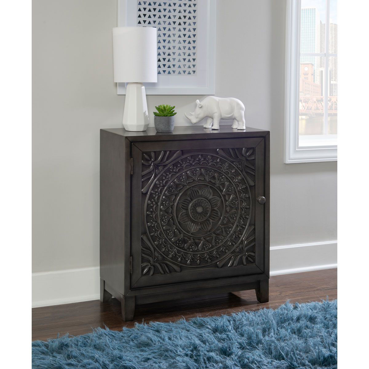 Picture of SCROLLWORK ACCENT CABINET