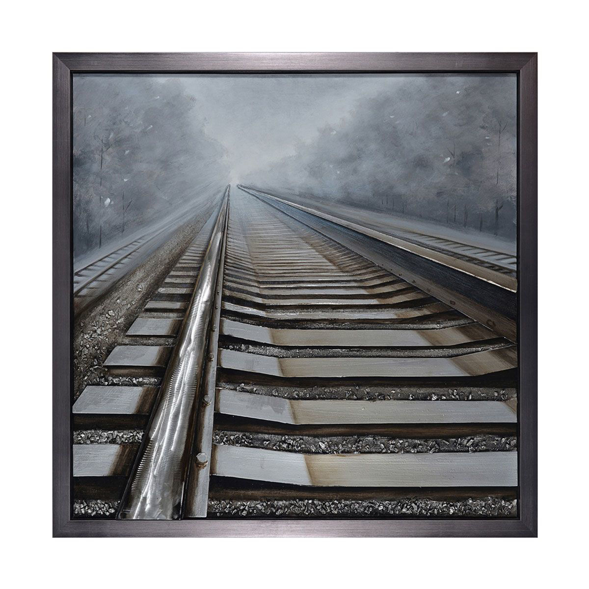 Picture of MIXED MEDIA RAILROAD WALL ART